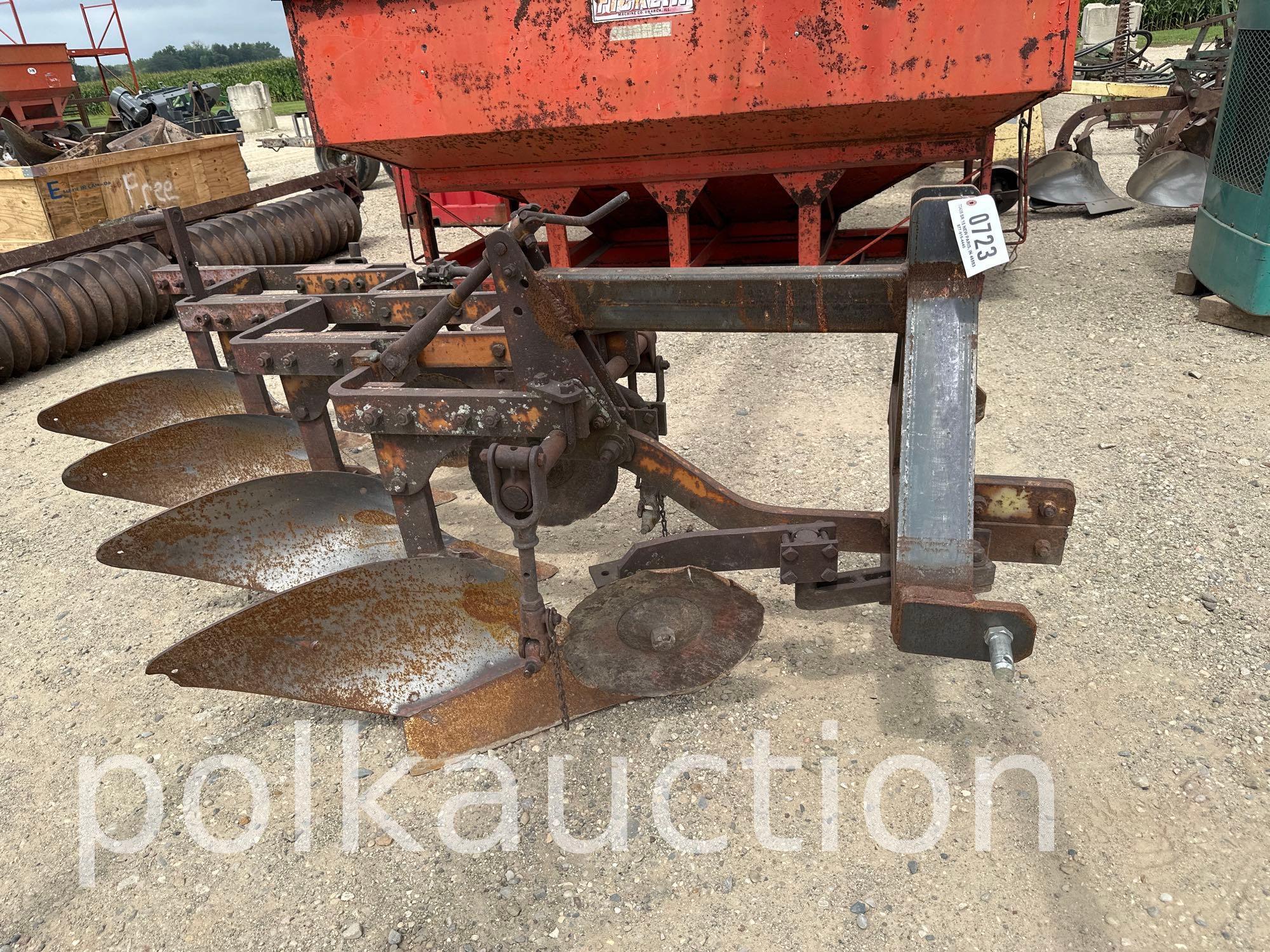 723-ALLIS-CHALMER 4 BOTTOM 3PT PLOW