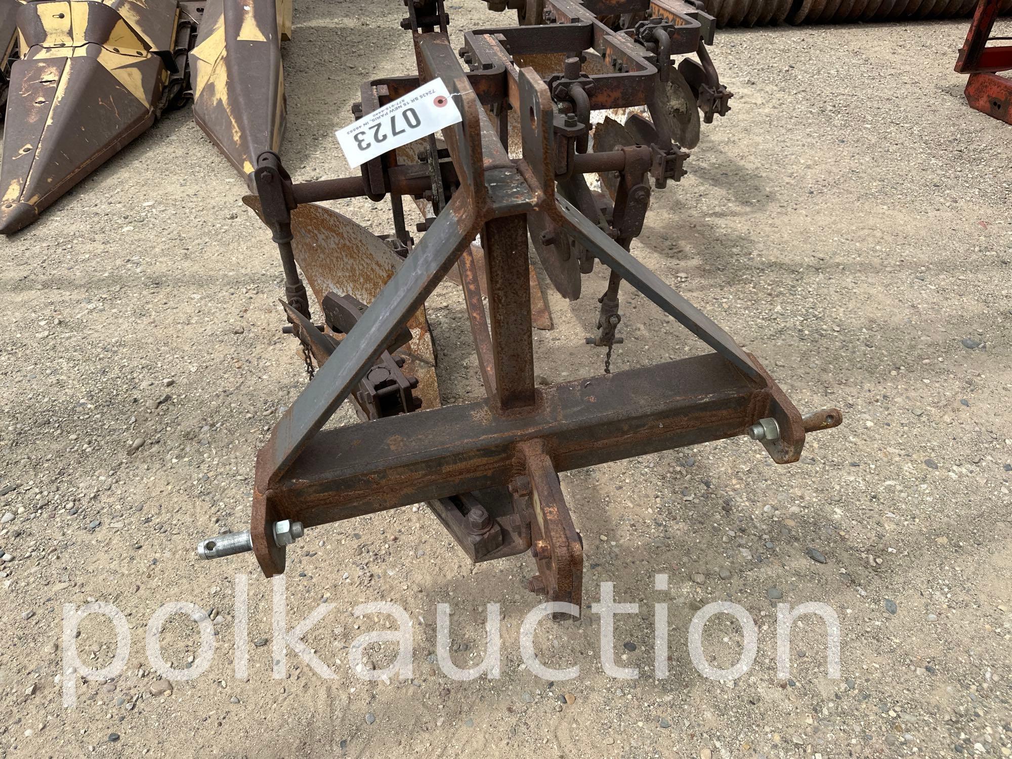 723-ALLIS-CHALMER 4 BOTTOM 3PT PLOW