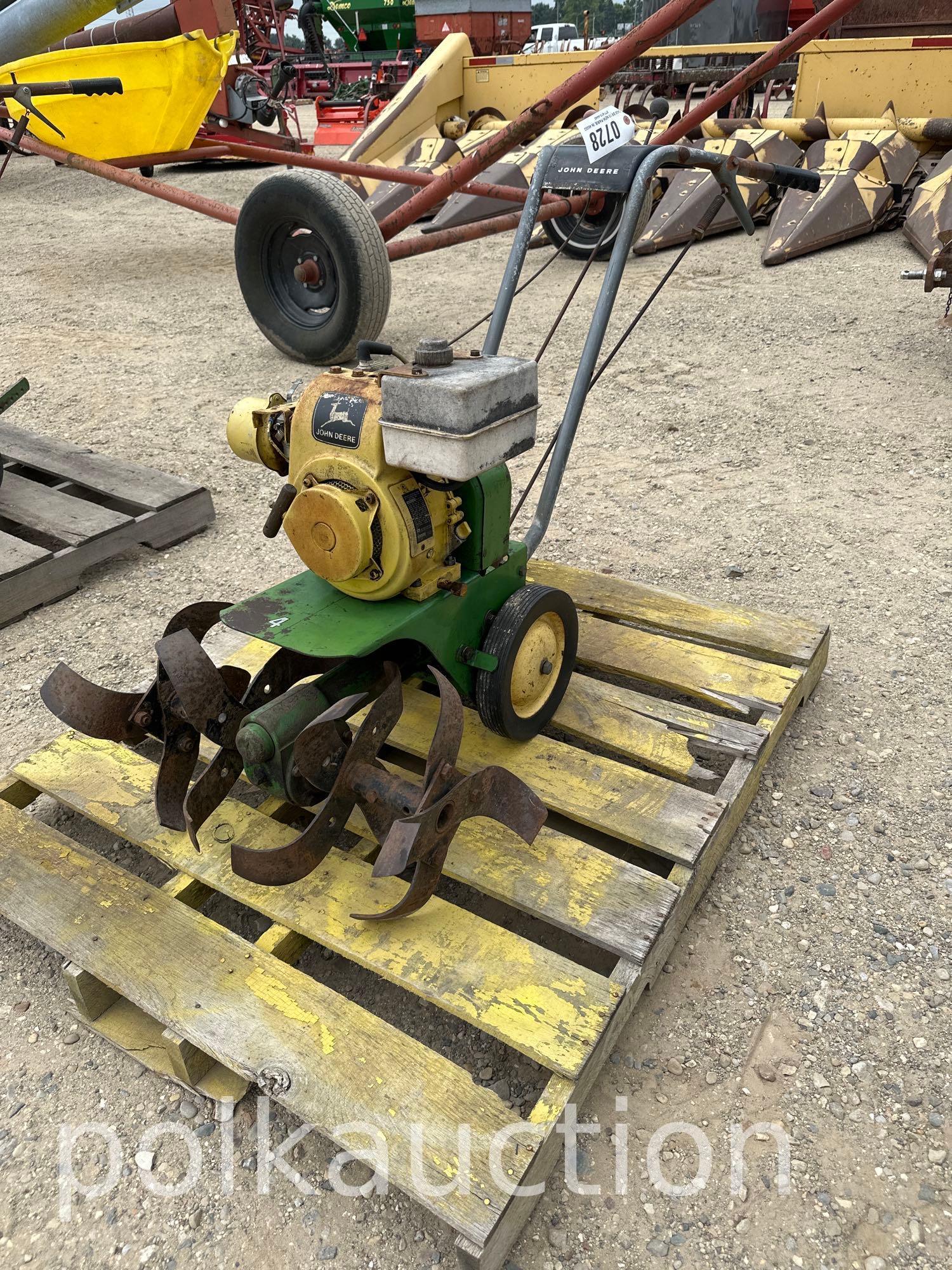 728-JOHN DEERE 220 T TILLER