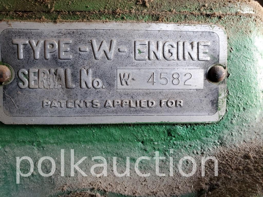 JOHN DEERE 'W' ENGINE ON CART