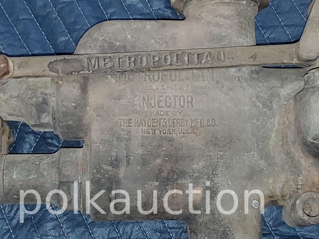 METROPOLITAN STEAM LOCOMOTIVE BOILER  INJECTORS