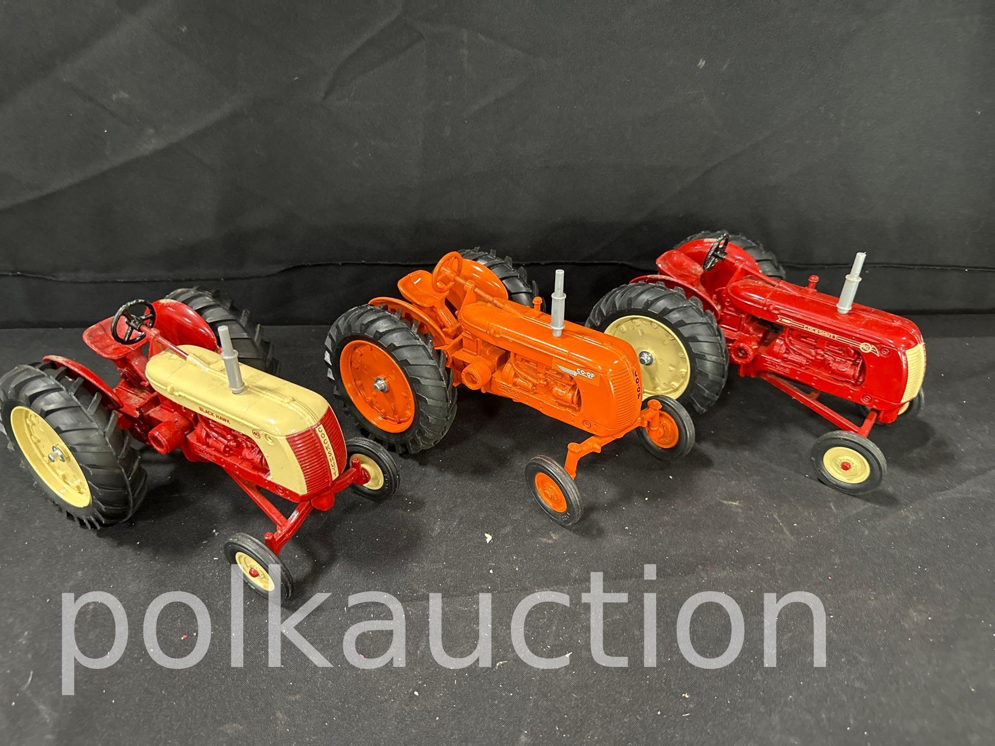142-(2) COCKSHUTT & (1) CO-OP TRACTORS