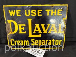 283-DELAVAL PORCELAIN SIGN