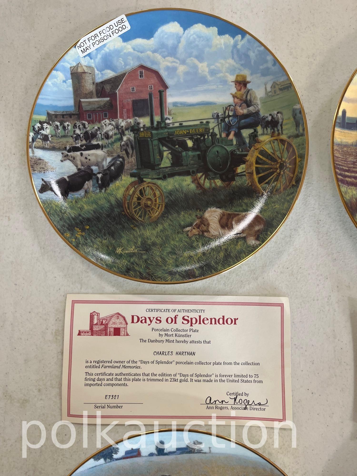 39734-(8) JOHN DEERE COLLECTORS PLATES