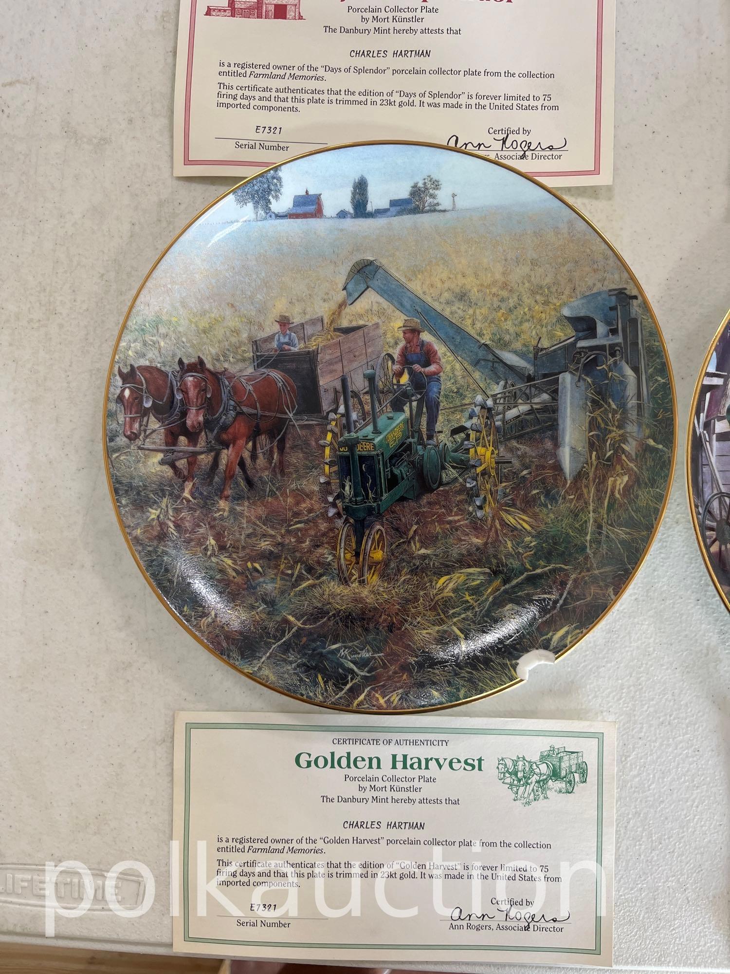 39734-(8) JOHN DEERE COLLECTORS PLATES