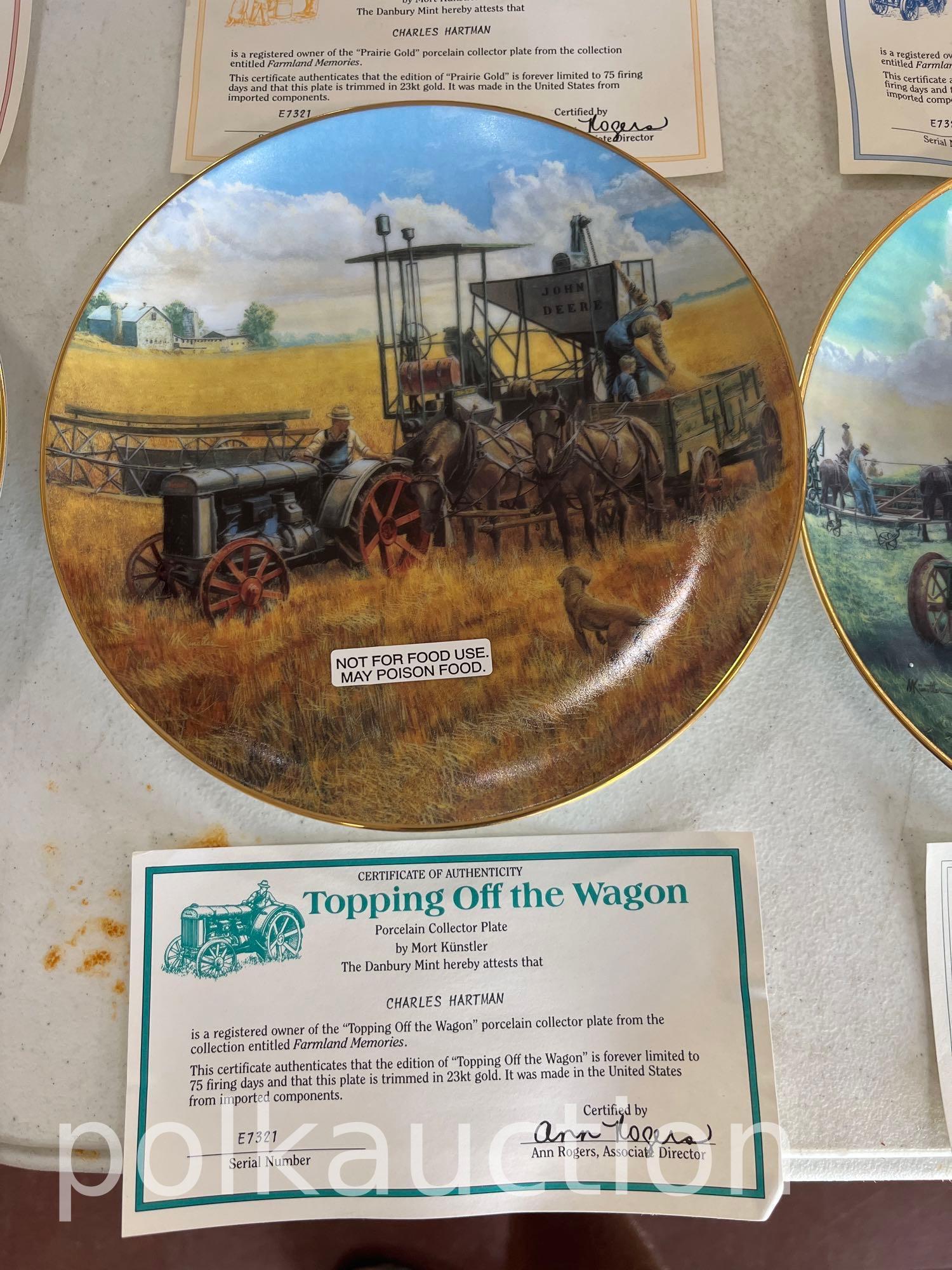 39734-(8) JOHN DEERE COLLECTORS PLATES