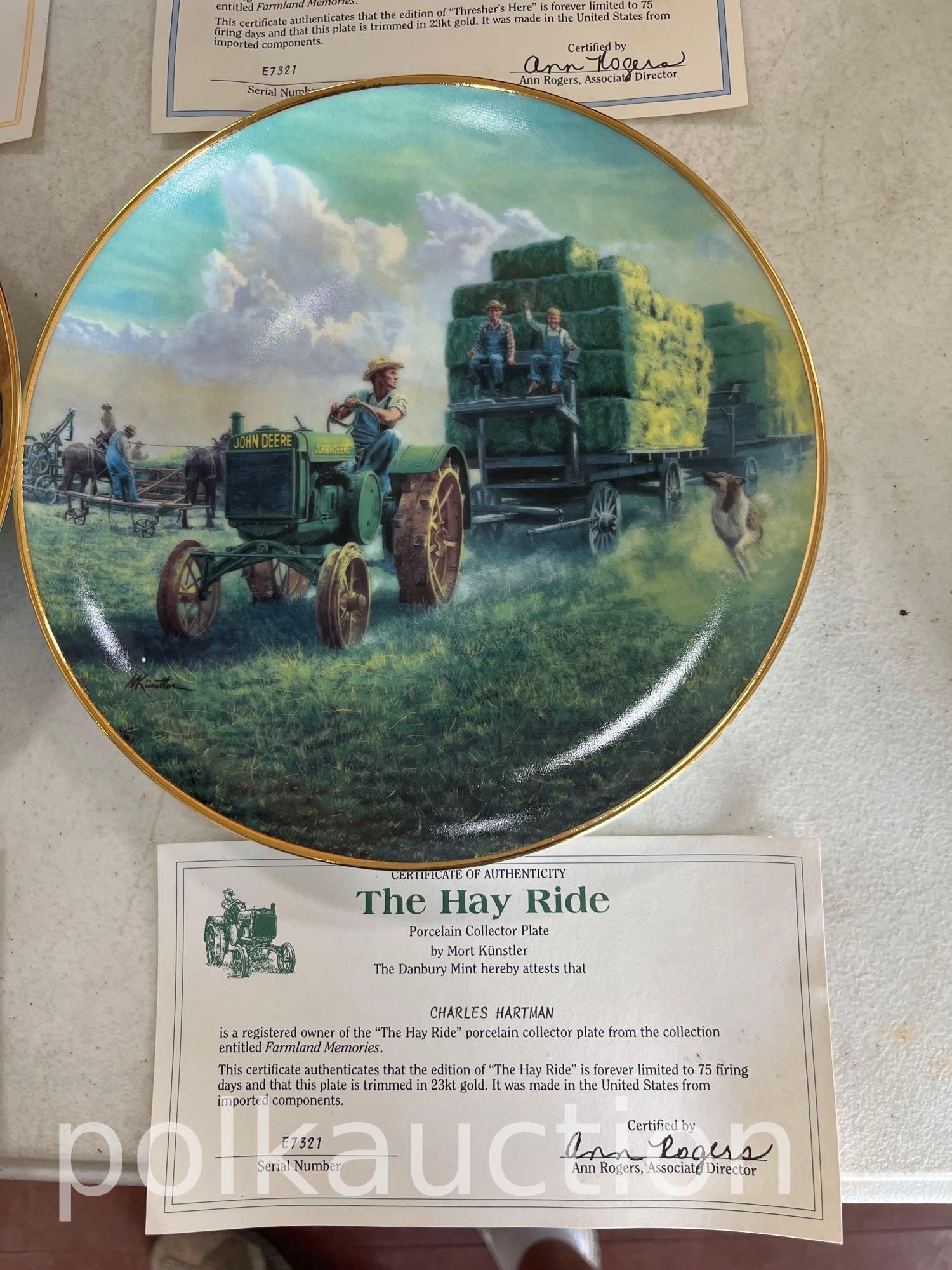 39734-(8) JOHN DEERE COLLECTORS PLATES