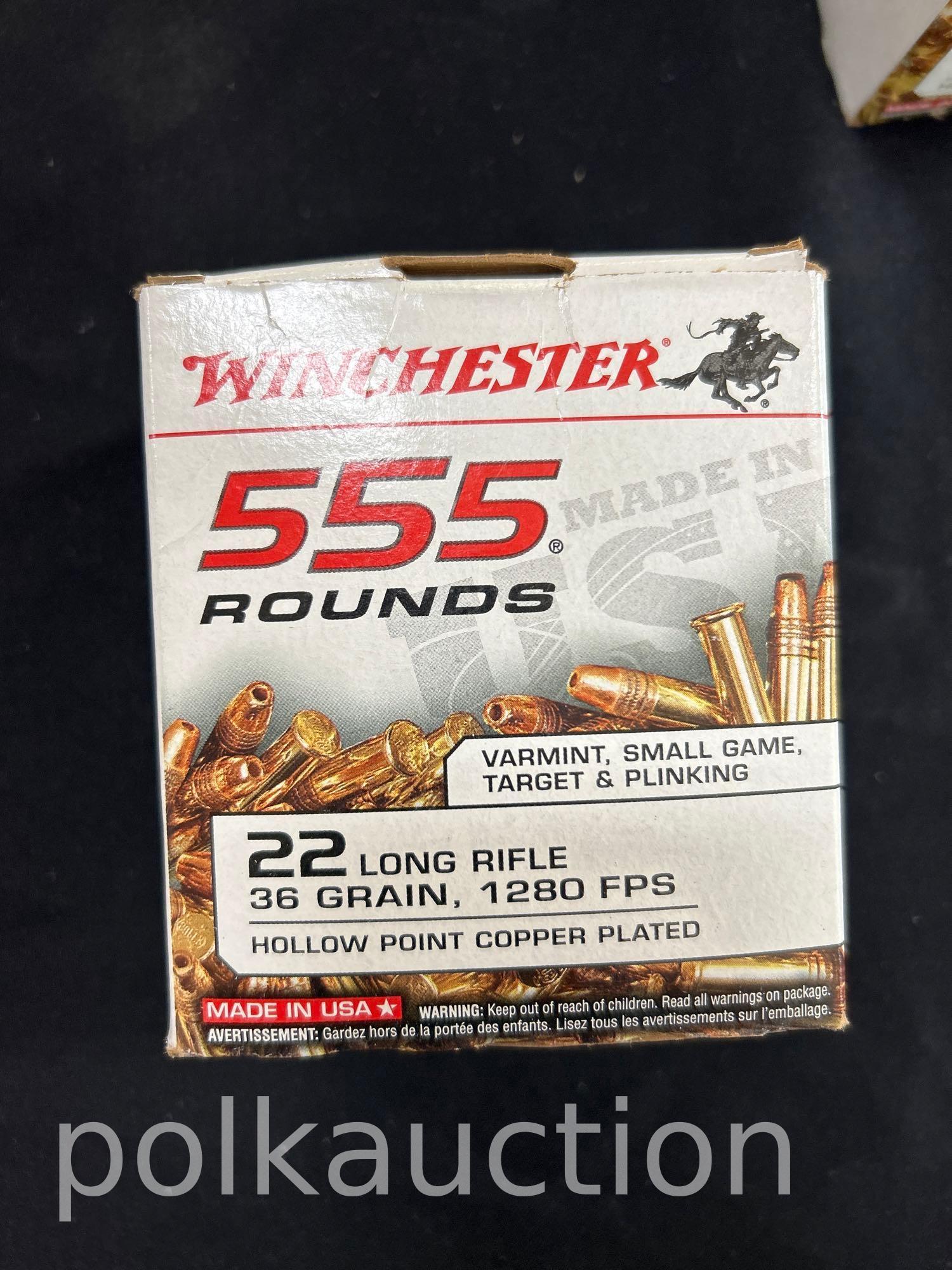 2220 RDS WINCHESTER 555 .22LR AMMO
