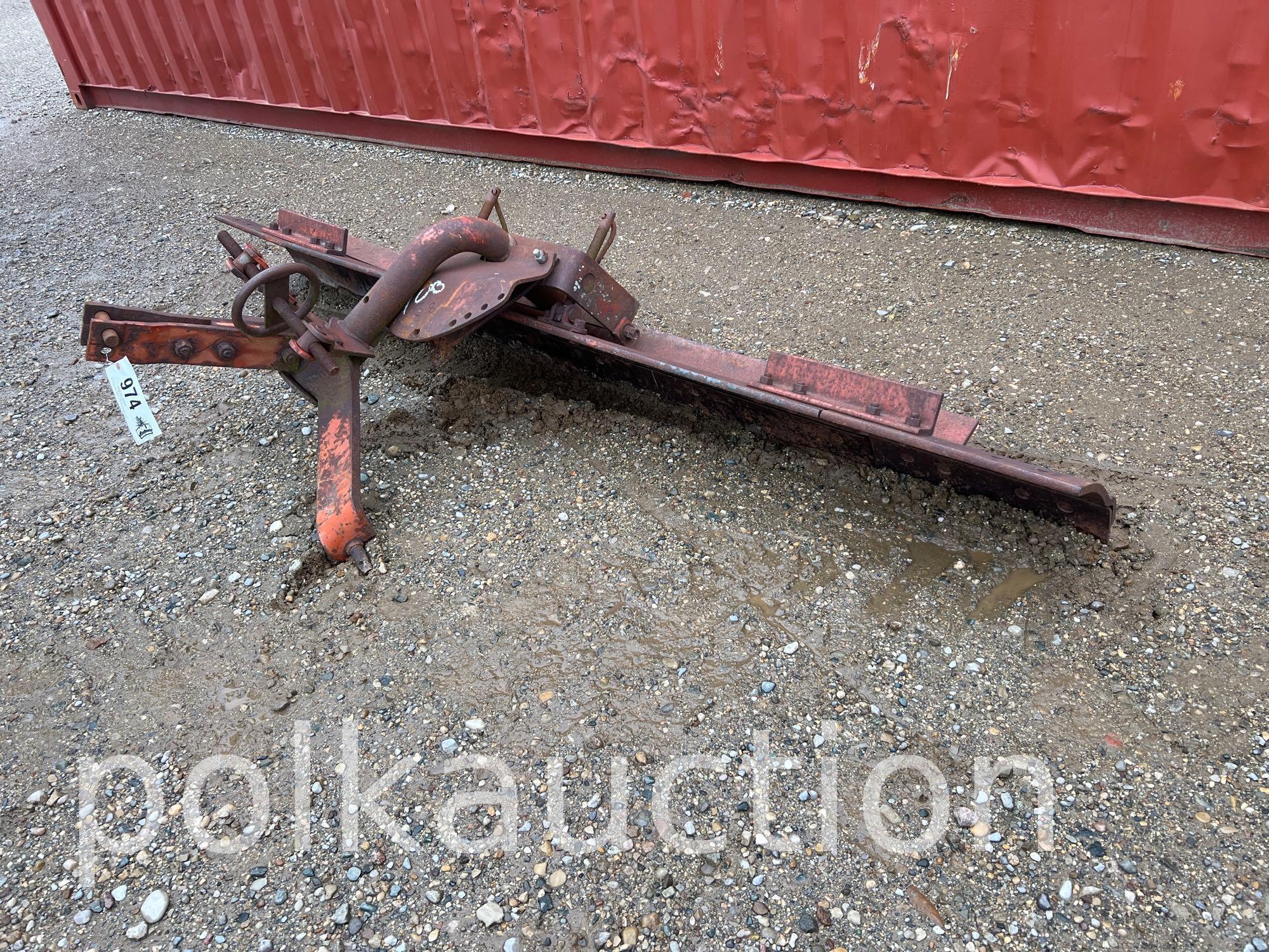 974-ALLIS-CHALMERS 3 PT 8' GRADER BLADE