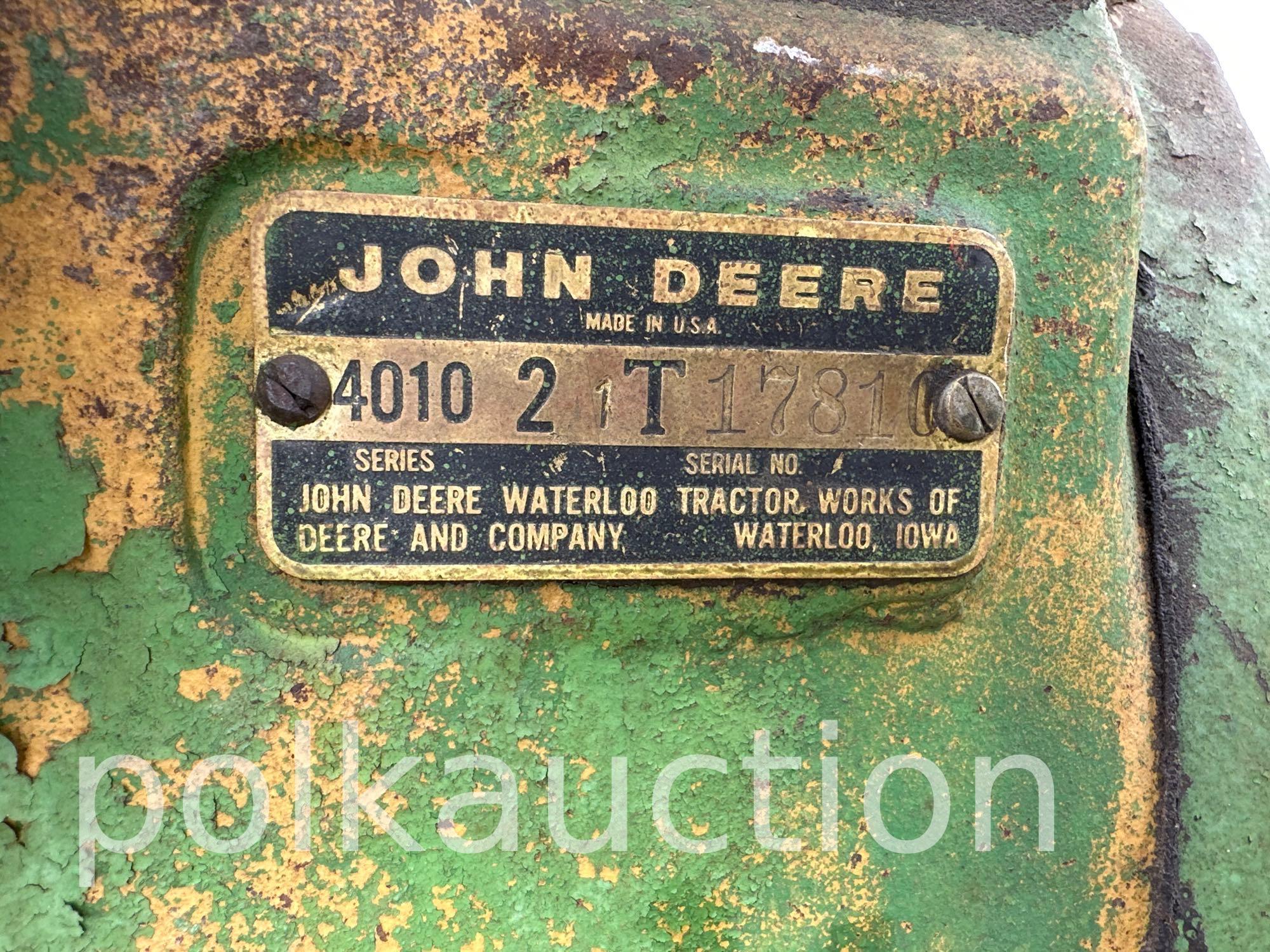 2067-JOHN DEERE 4010 (SN# 2T17810)