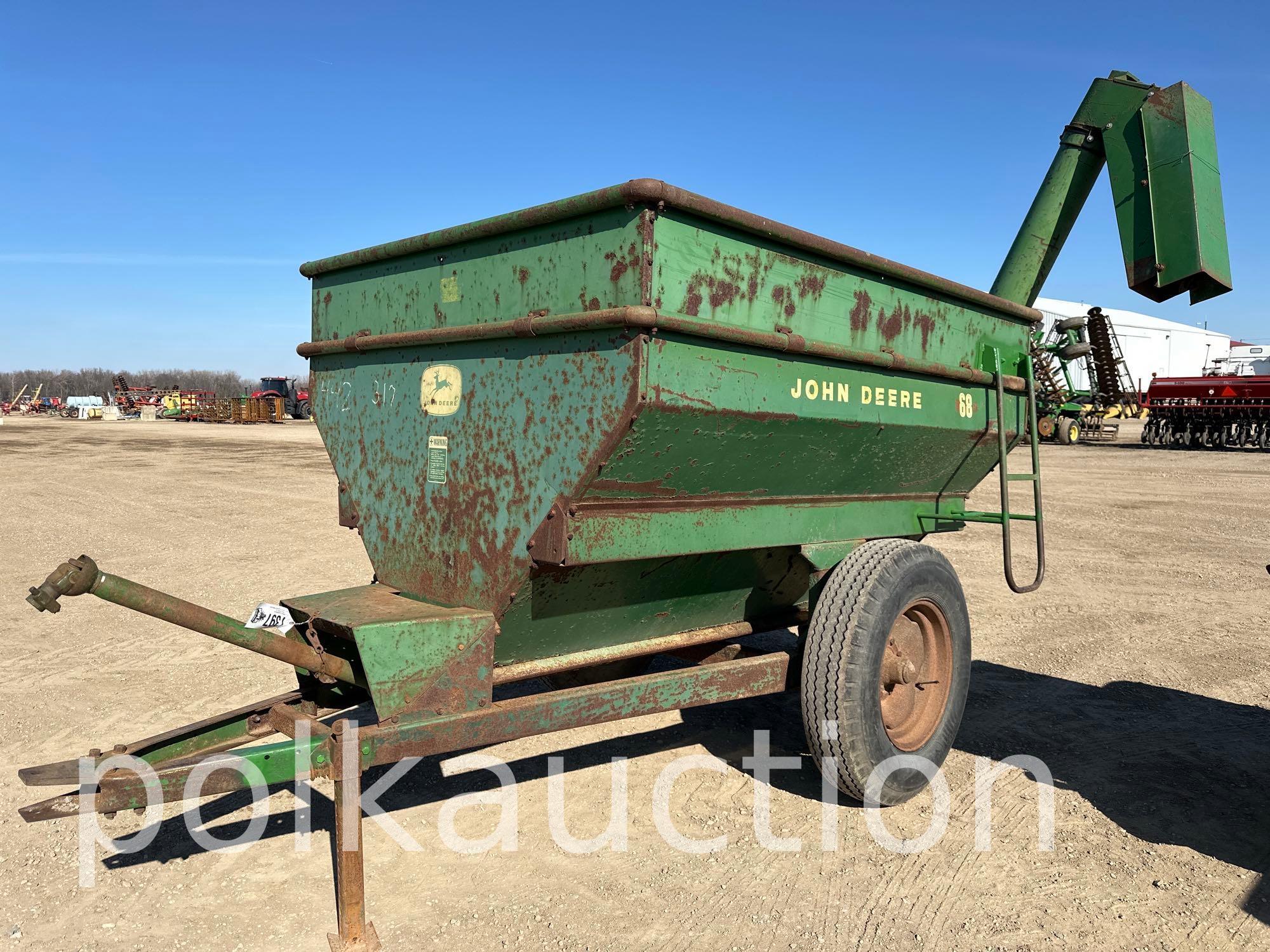 1397-JOHN DEERE 68 GRAIN CART (SN# 4340)