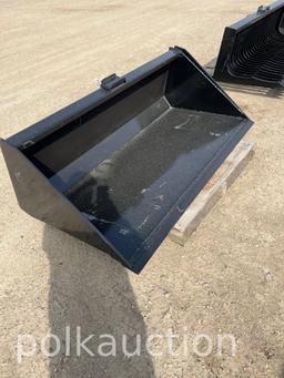 3719-66" SKID STEER BUCKET W/SINGLE BLADE