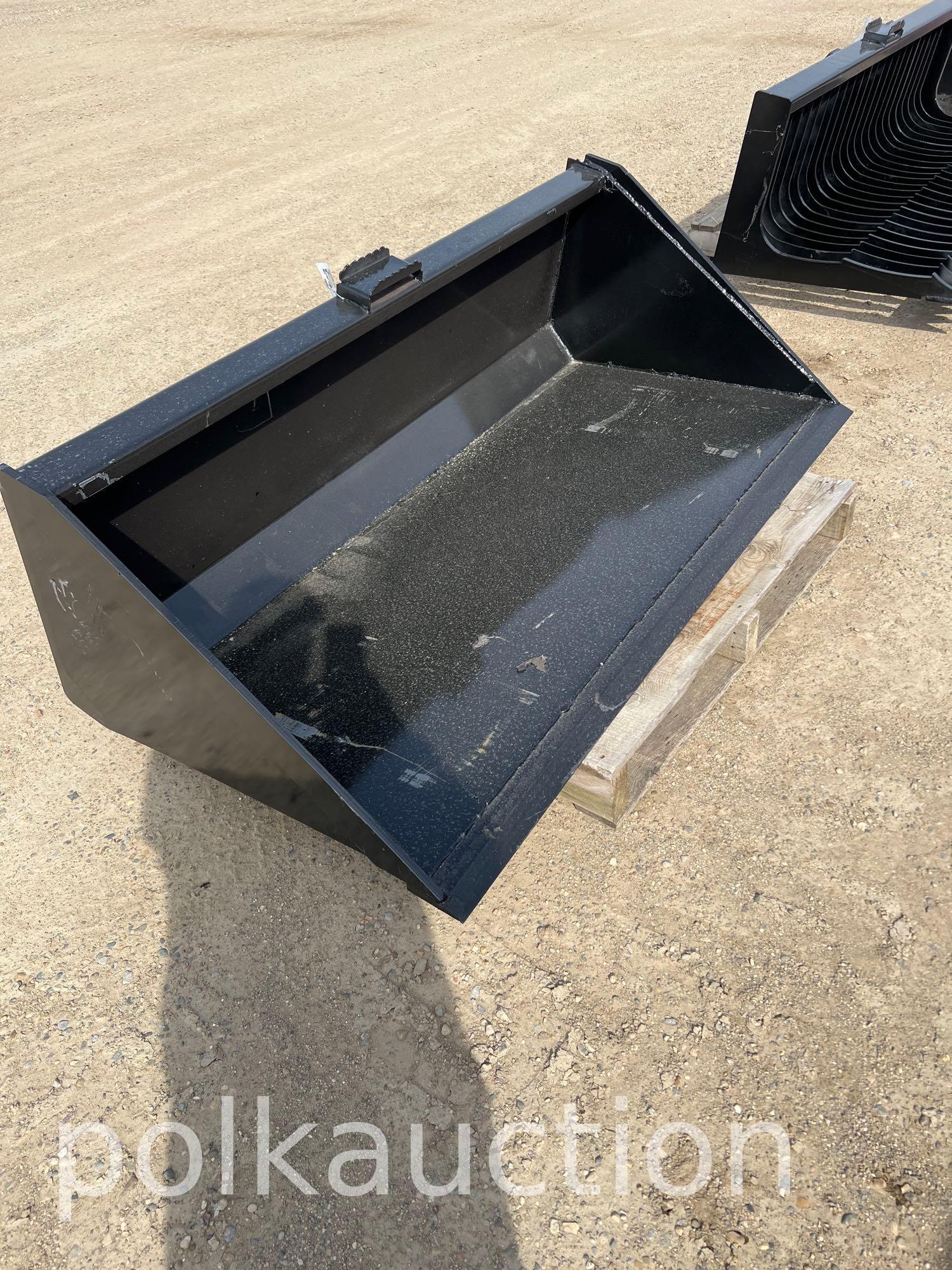 3719-66" SKID STEER BUCKET W/SINGLE BLADE
