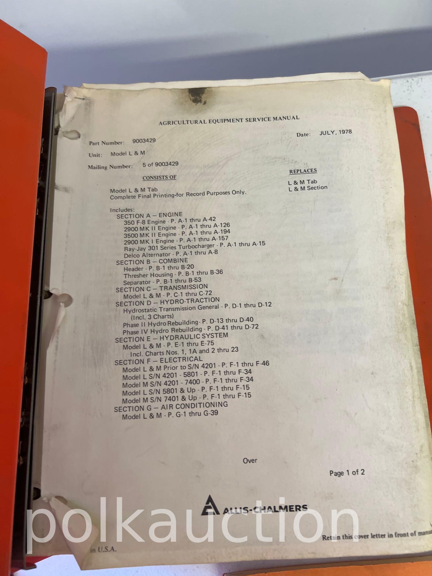 ALLIS CHALMERS LITERATURE