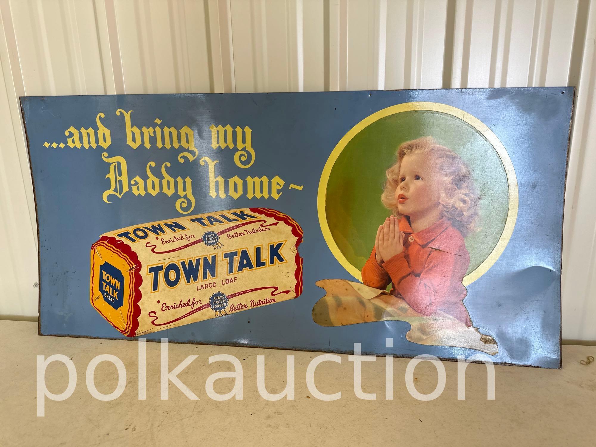 TOWN TALK BREAD SIGN