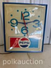 PEPSI LIGHTED CLOCK (NON WORKING)