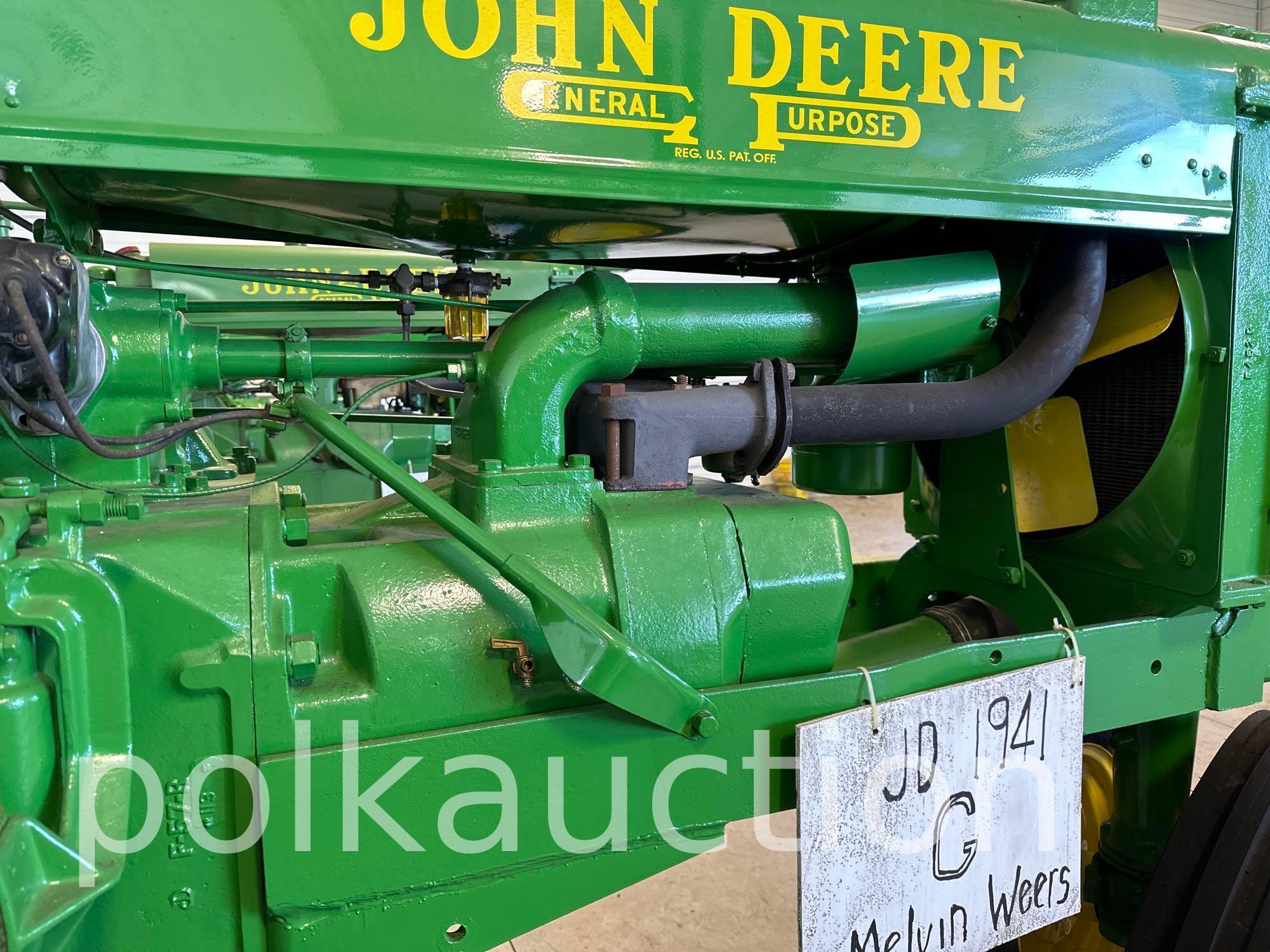 2138-(1941) JOHN DEERE G UNSTYLED (SN# 11315)