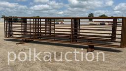 5501-5-CATTLE PANELS (24'W x 66"T) w/ 8' GATE