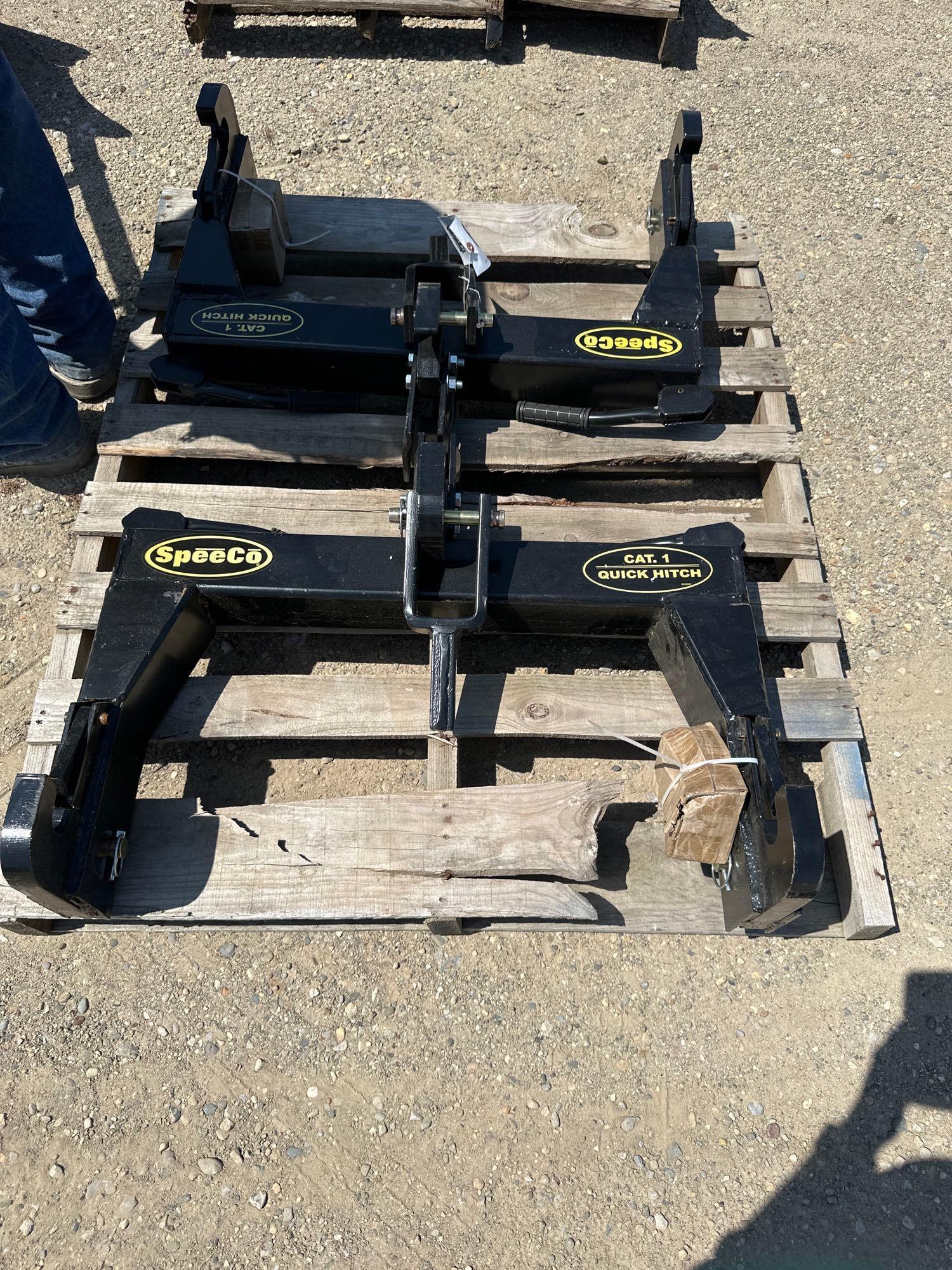 6852-(2) SPEECO CAT 1 QUICK HITCH
