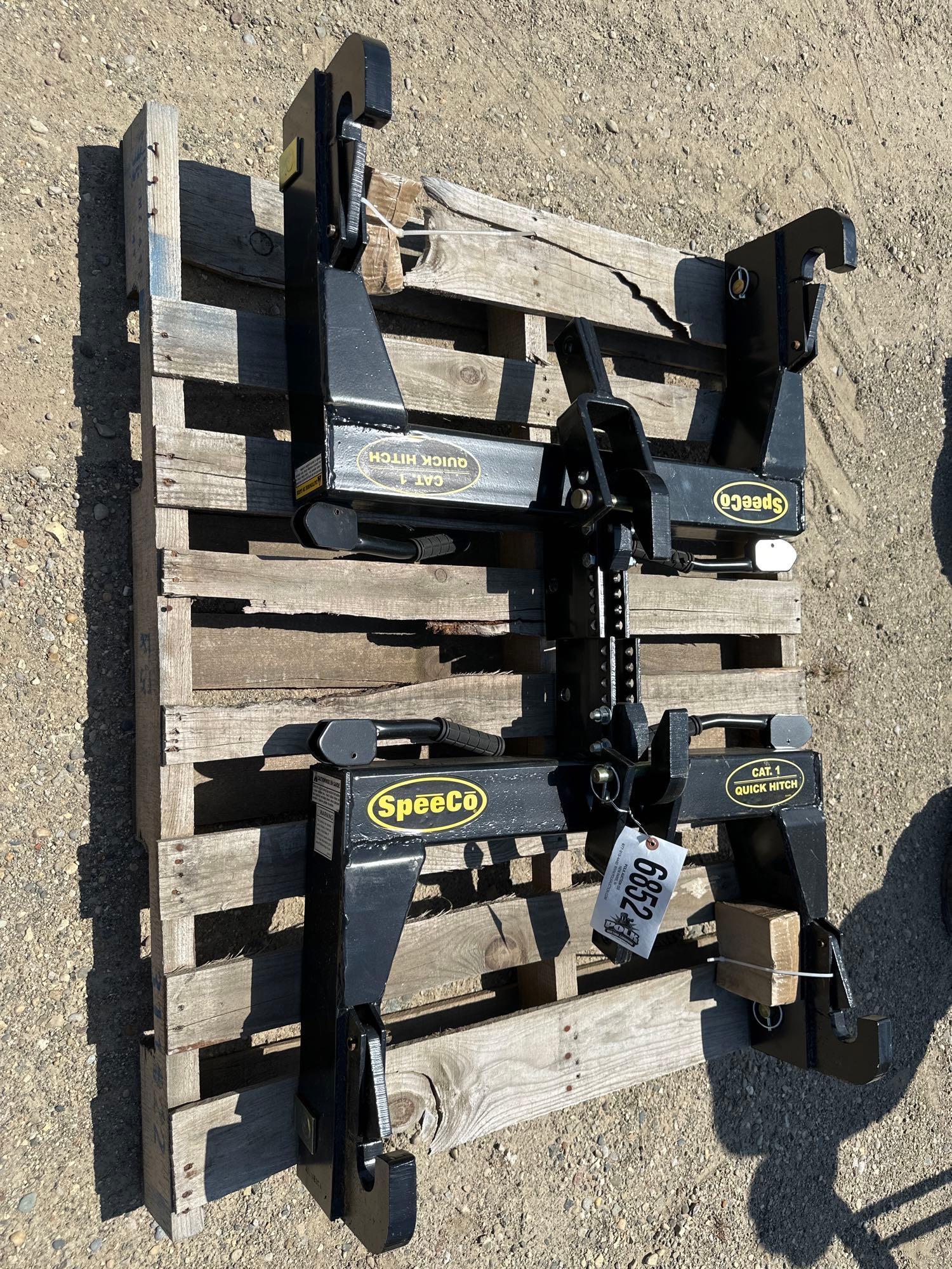 6852-(2) SPEECO CAT 1 QUICK HITCH