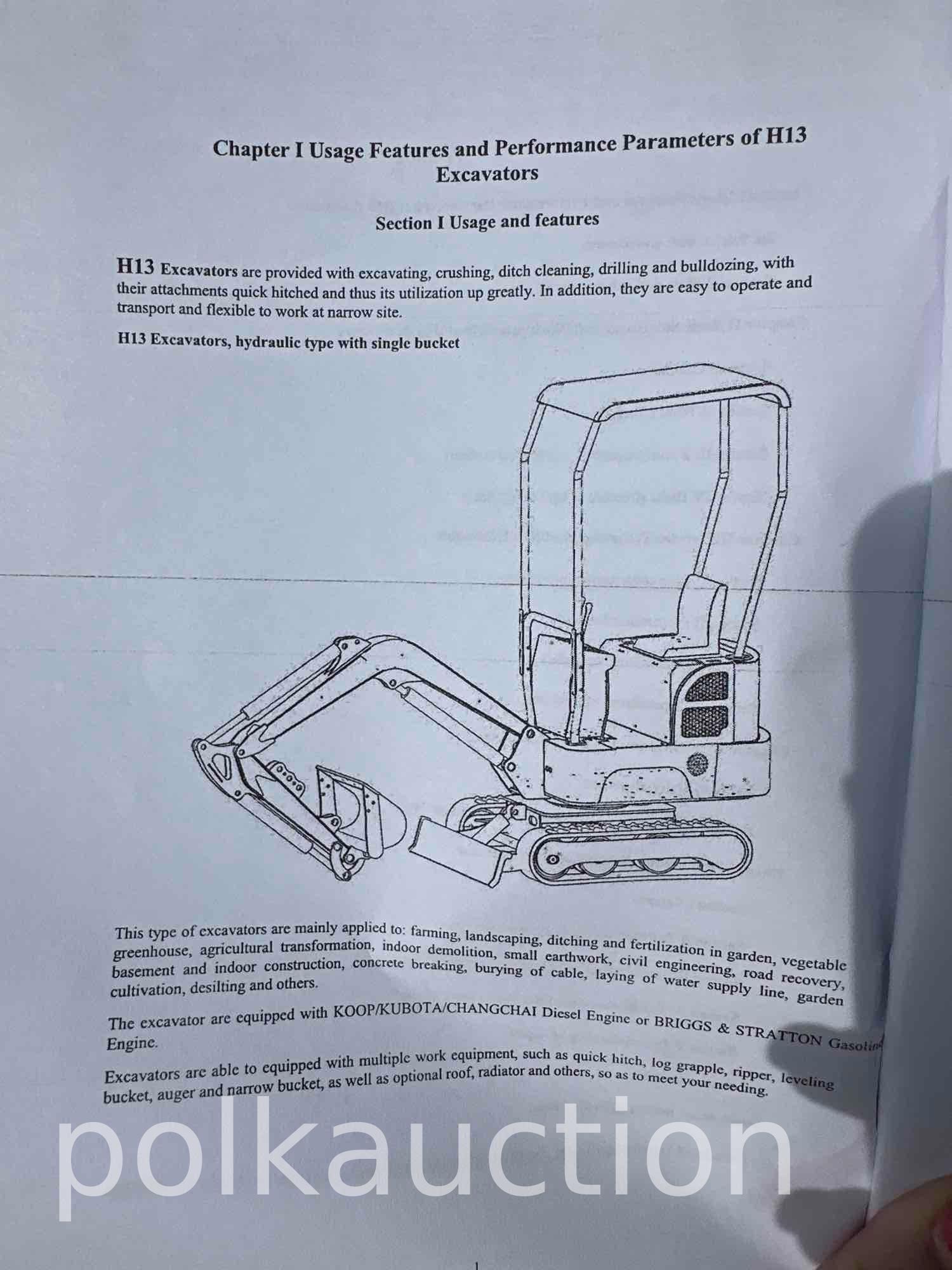 MINI EXCAVATOR