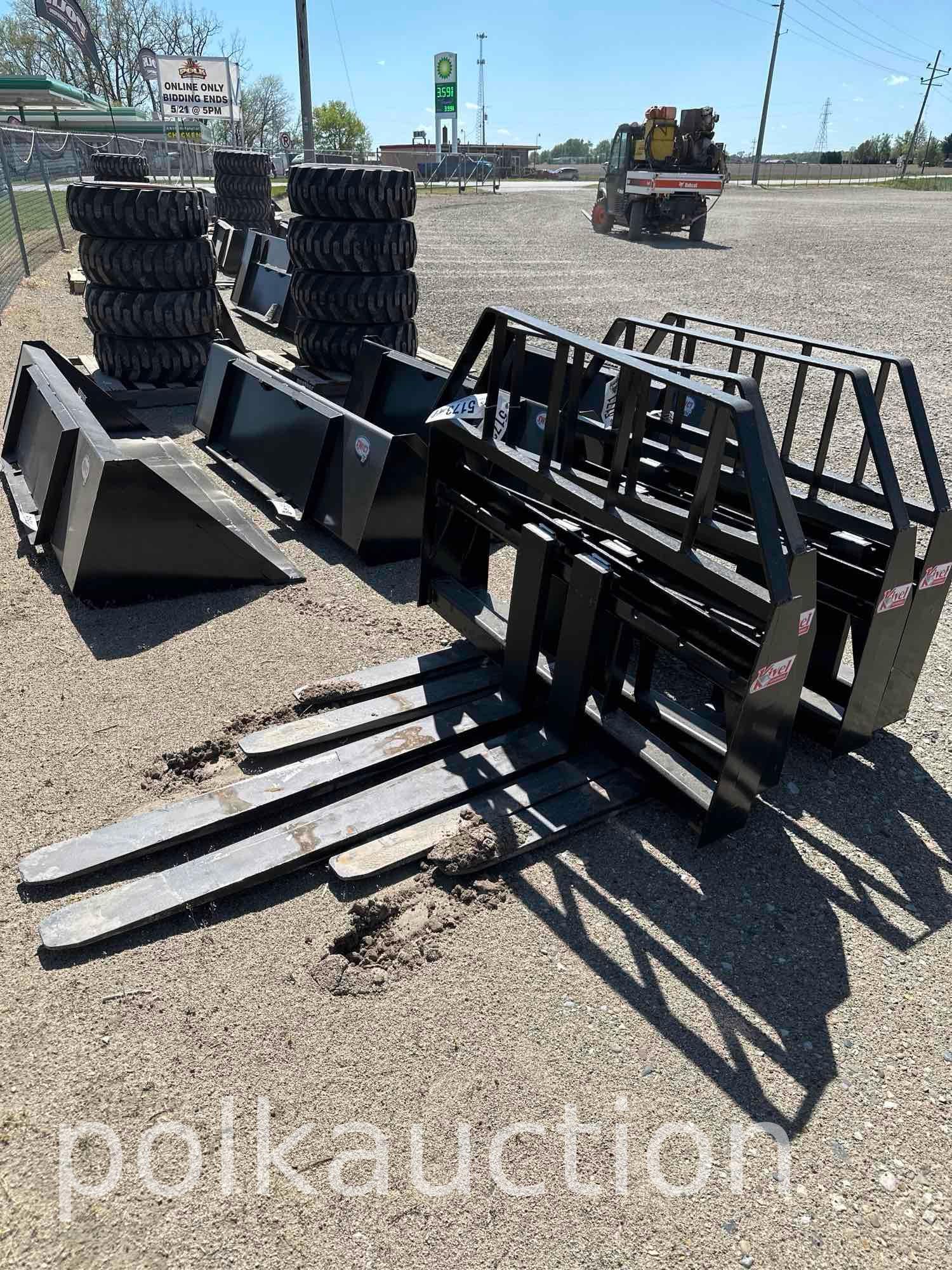 48" SKIDSTEER FORKS