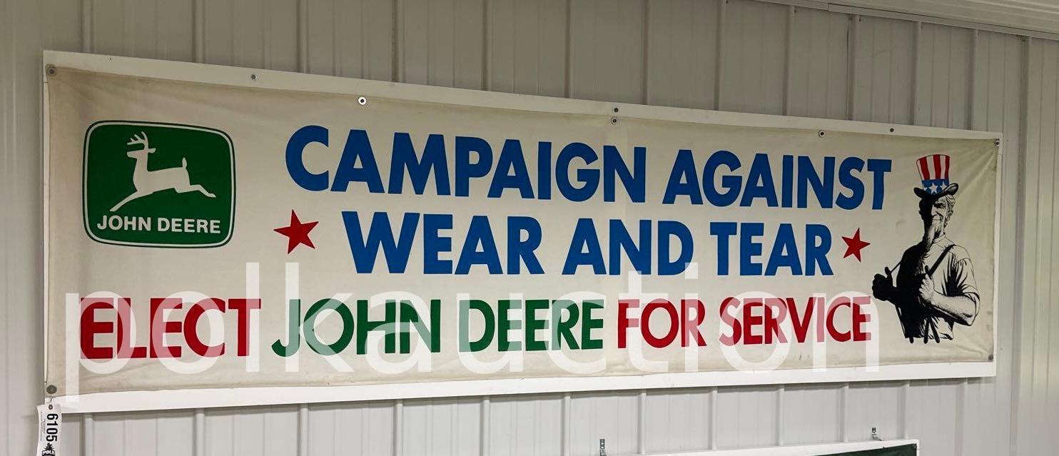 JOHN DEERE BANNER - 36" X 12'