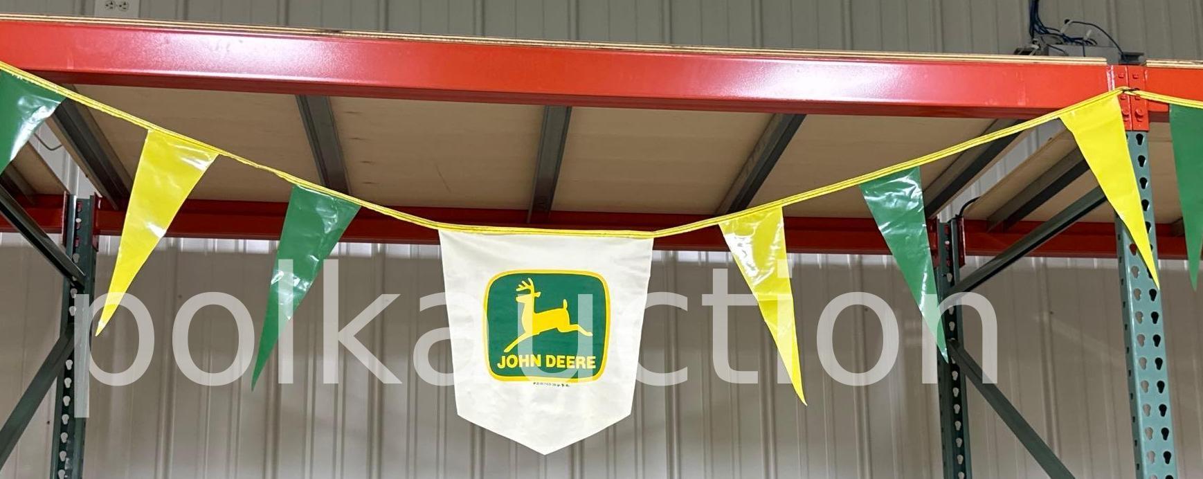 (2) JOHN DEERE PENNANTS - APPX. 90' TOTAL