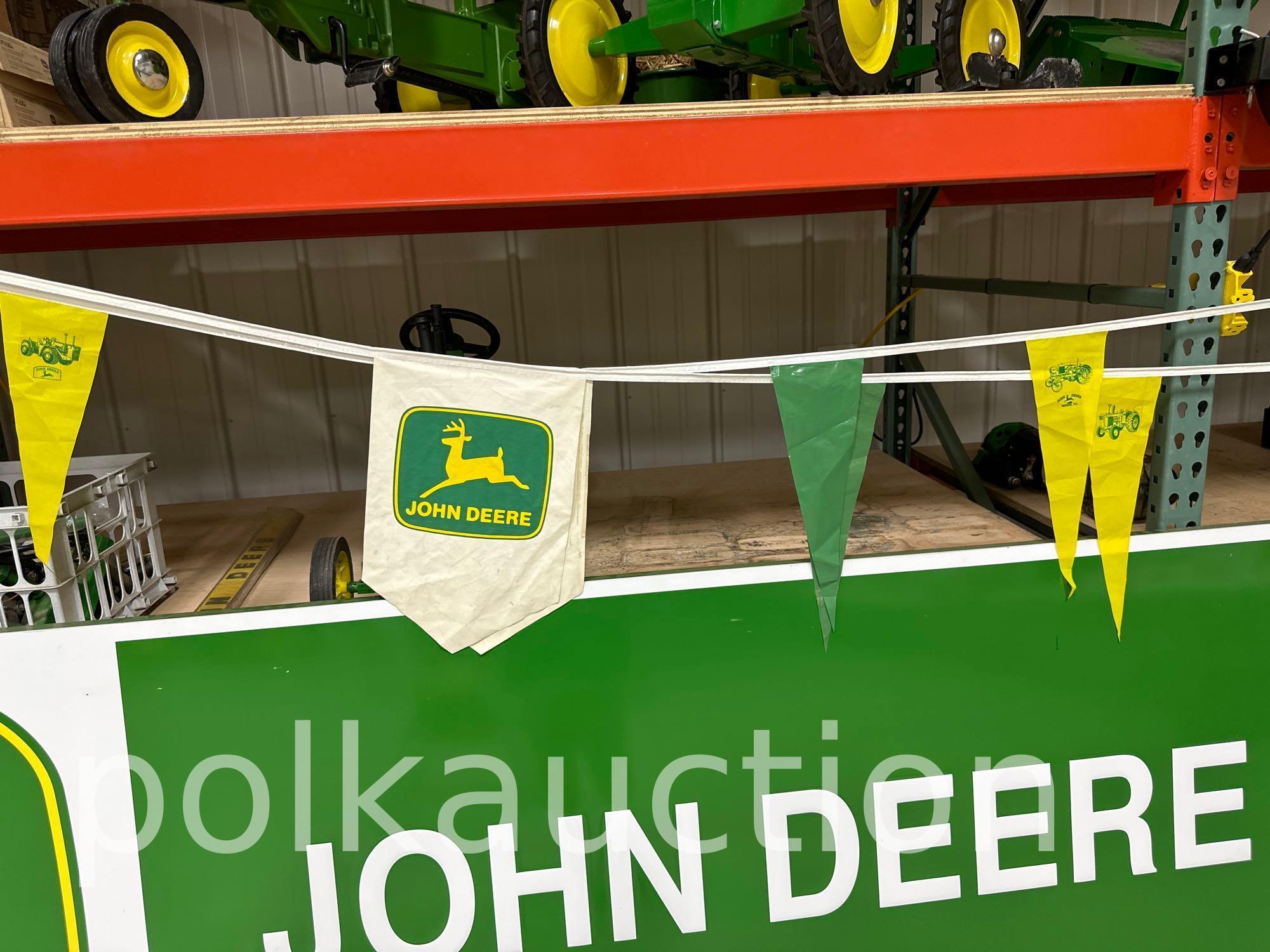 (2) JOHN DEERE PENNANTS - APPX. 90' TOTAL