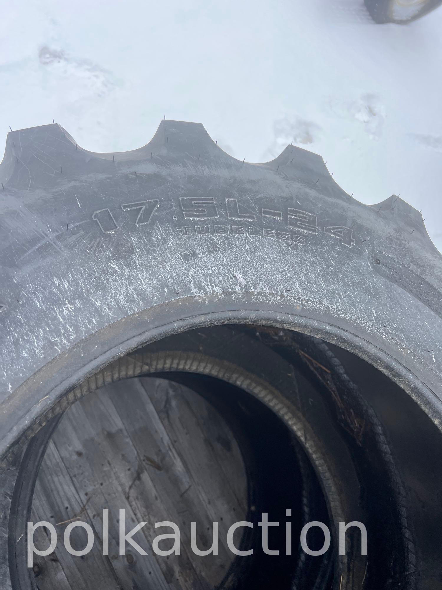 802 - (2) NEW GOODYEAR IT525 17.5L - 24 TIRES