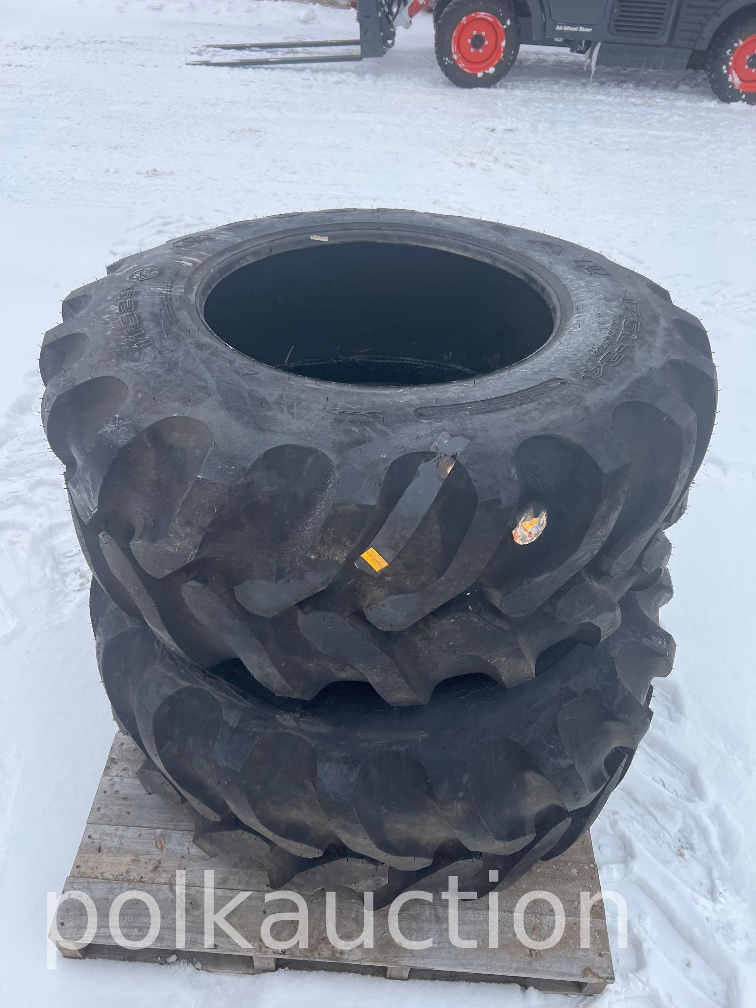802 - (2) NEW GOODYEAR IT525 17.5L - 24 TIRES