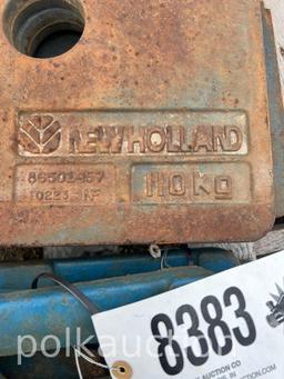 8382 - (3) NEW HOLLAND WEIGHTS (SOLD x $)