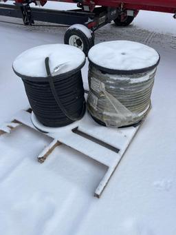 616 - (2) SPOOLS 5/8" RUBBER HOSE