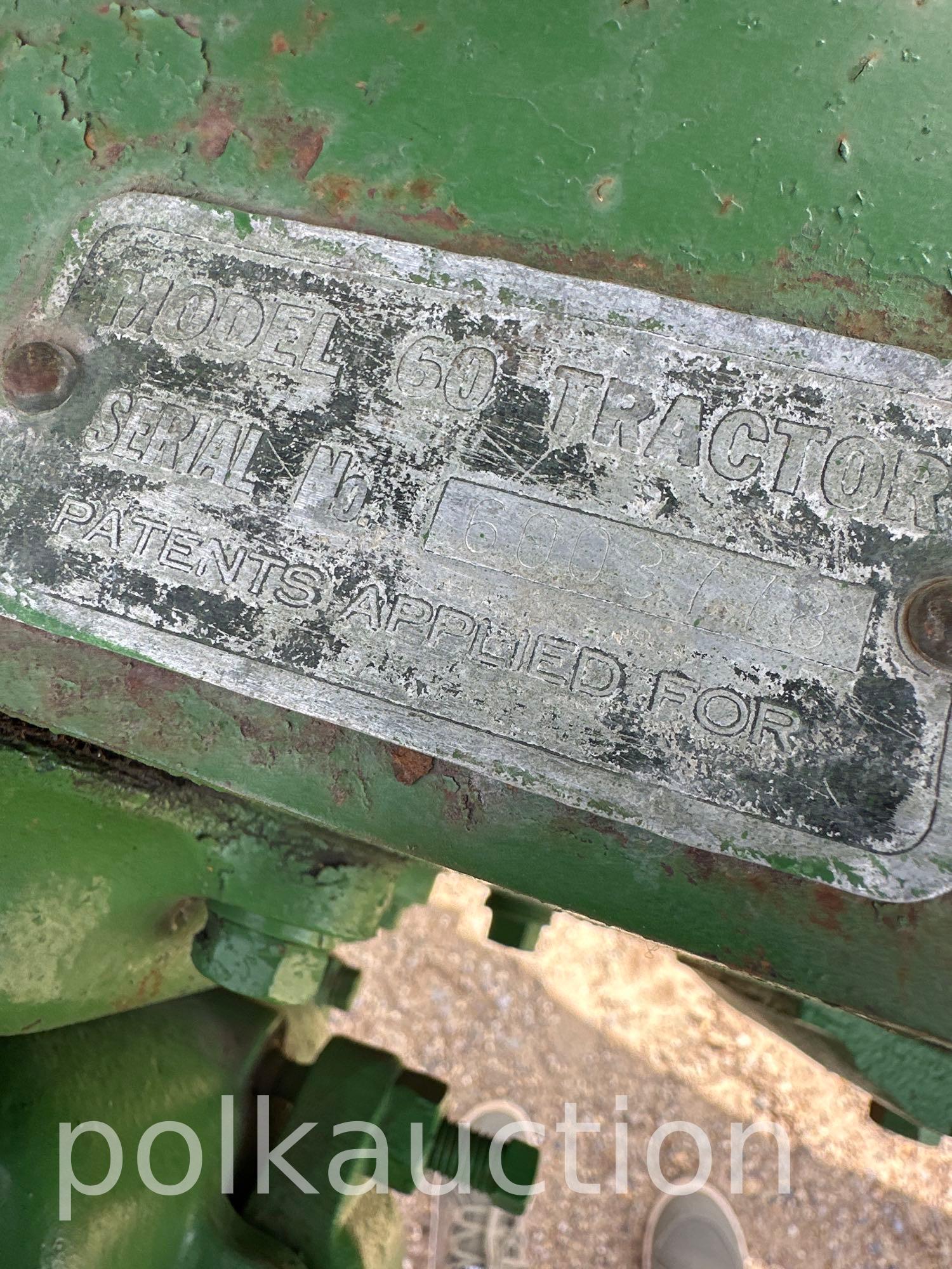10032 - JOHN DEERE 60 (SN#6003770)