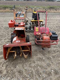 9583 - (3) TILLERS & PUSH MOWER