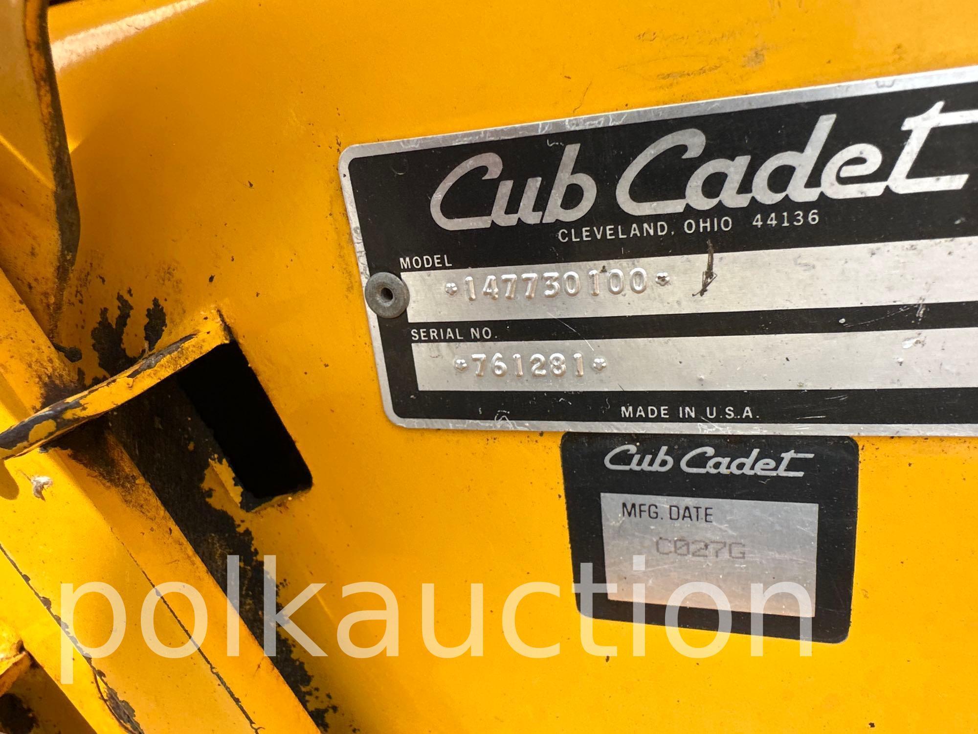 9898 - CUB CADET HYDRO 2072 (SN# 761281)