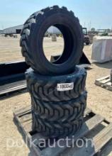 10633 - (4) NEW 10-16.5 FORERUNNER SKIDSTEER TIRES