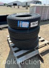 10637 - (4) NEW ST225/75R15 RADIAL TRAILER TIRES
