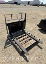 10763 - KIVEL MINI SKIDSTEER PALLET FORK ATTACHMENT