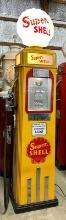 TOKHEIM MODEL 36B SUPER SHELL GAS PUMP - REPOP GLOBE - 91"