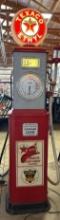 BENNETT MODEL 150 TEXACO FIRE CHIEF GAS PUMP - REPOP GLOBE -