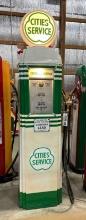 SOUTHWEST MODEL 90 CITIES SERVICE GAS PUMP - REPOP GLOBE - 86"