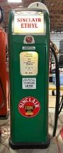 NATIONAL MODEL A-38 SINCLAIR GAS PUMP - REPOP GLOBE - 70"