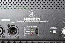 TWO MACKIE HD1221 ACTIVE SPEAKERS