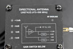 TWO SHURE UA874US PADDLE ANTENNAS