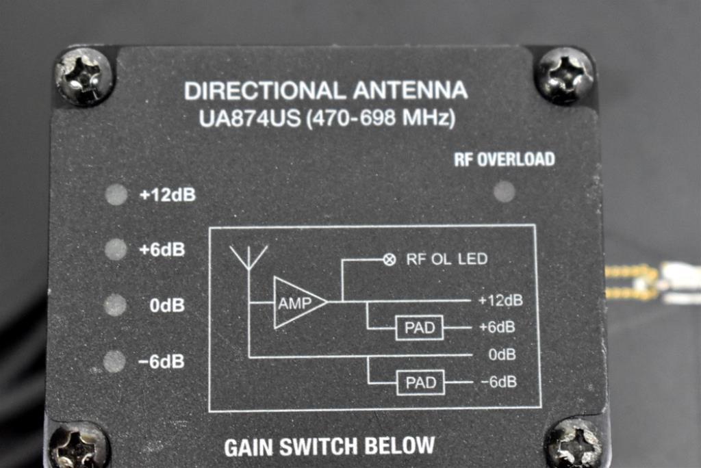 TWO SHURE UA874US PADDLE ANTENNAS