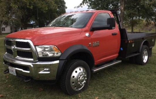 2016 Ram 5500 Pick-Up Truck, 4x4, Flatbed, Cummins Dsl, 36K Miles