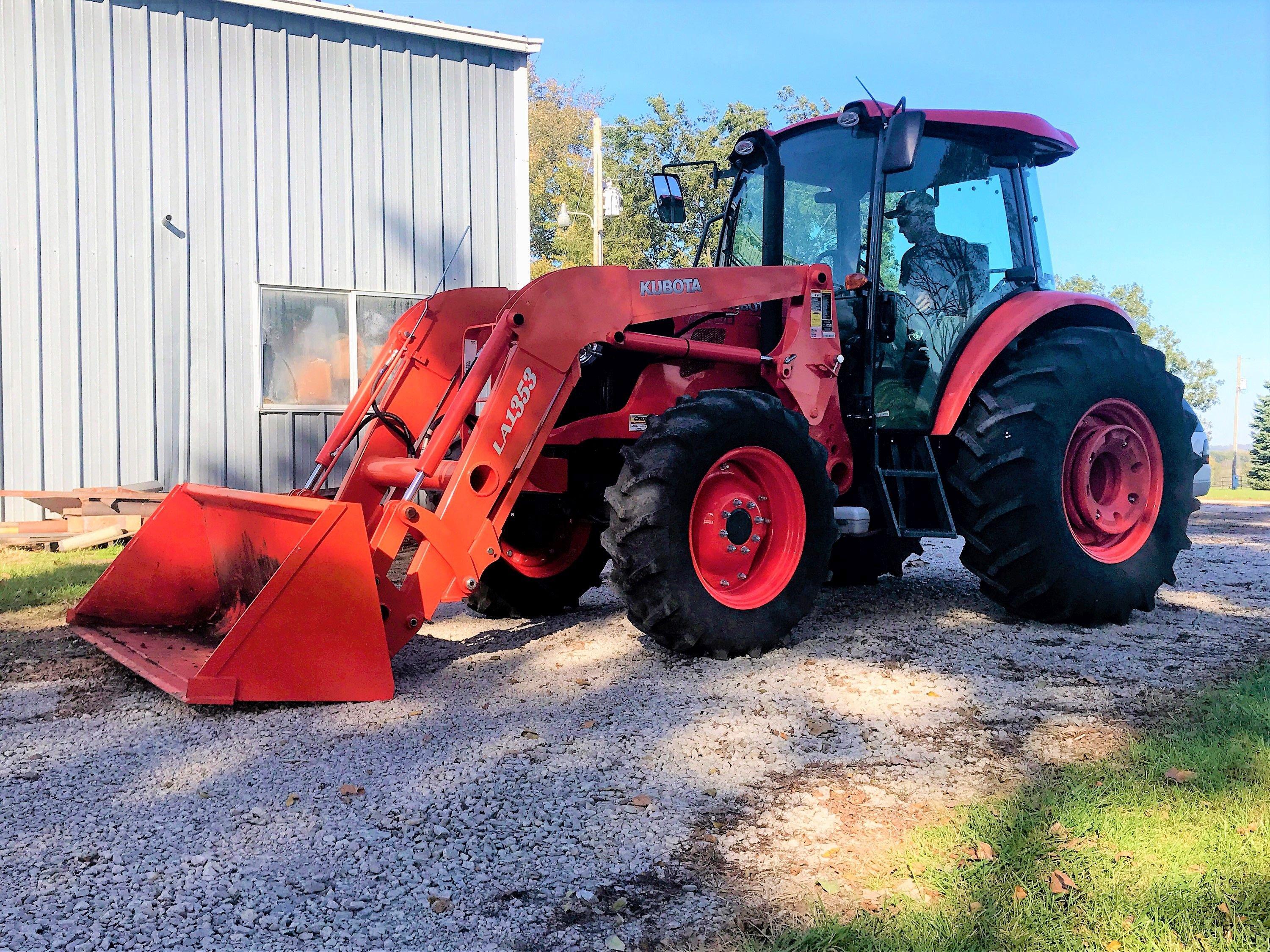 Kubota M9960D Tractor w/ LA1353 Ldr, MFWD, Cab, Only 40 Hrs.