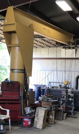Gorbel FS300 5-ton Free Standing Jib Shop Crane