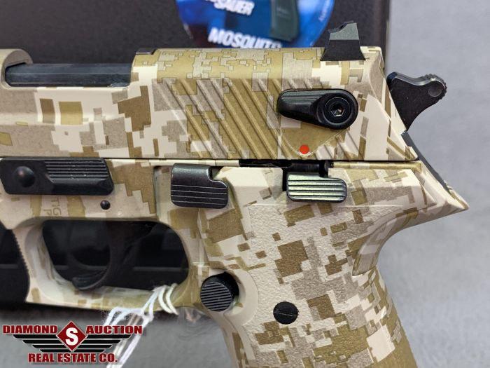 480. Sig Sauer Mosquito .22LR Digital Camo, Tactical Trainer Silencer, Box SN:F062361